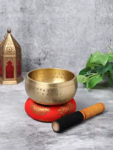 Bol chantant en cuivre outil de guérison en cuivre bol en cuivre méditation guérison bouddha bol chantant ensemble par Crescent Crafts - Product Image 2