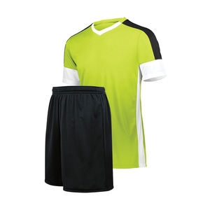 OEM ชุดยูนิฟอร์มฟุตบอลพิมพ์ลายซับลิเมชันใหม่ออกแบบได้ตามที่ต้องการพร้อมพิมพ์โลโก้ - Product Image 1