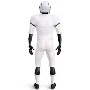 Conjunto de camisetas de fútbol americano con logotipo personalizado al por mayor, camisetas universitarias bordadas con sublimación lisa, pantalones cortos de equipo de práctica de verano para hombres - Product Image 6