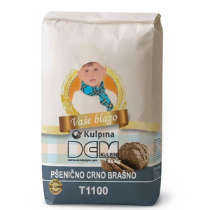 DEM T1100 Black Wheat <b>Flour</b> 25kg Bag Nutritional Bread <b>Flour</b> - Product Image 1