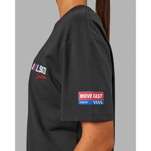 เสื้อยืดโอเวอร์ไซส์ผ้าฝ้ายพรีเมียม-พิมพ์ลายสกรีนสีขาวแฟนทอม - Product Image 6