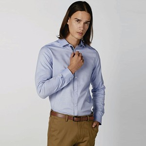 En Stock, nueva ropa de moda, camisa de gran tamaño para hombre, Camisa de algodón informal de manga larga de varios colores para hombre - Product Image 3