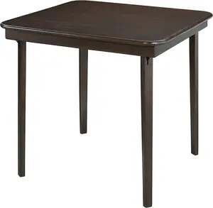 THCT - 0061 American Retangular Industries Stakmore Straight Edge Indoor Folding Table in Espresso Finished