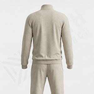 Custom Logo Mens Fleece Slim Fit Tracksuit Breathable <b>Hoodie</b> Jogger Pants Two Piece Sweatsuit Winter Gym Fitness <b>Running</b> Set - Product Image 2