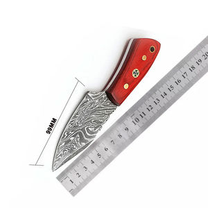 Cuchillo de Caza y Bowie de Hoja Fija de Acero Inoxidable con Mango de Palisandro, Borde Dentado, Servicio Personalizado OEM, Venta al por Mayor a Granel - Product Image 1