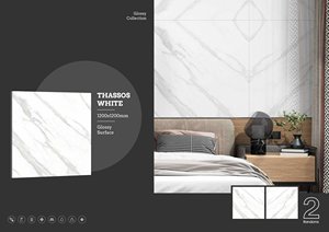 Meilleur prix et qualité 1200x1200mm Carreaux de sol en dalle de porcelaine Finition brillante Conception de carreaux de mur et de sol de qualité supérieure - Product Image 5