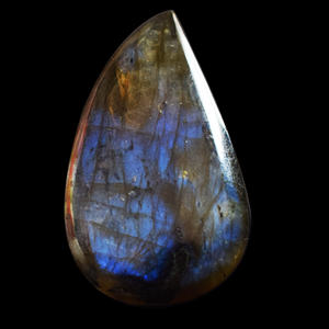 Cabochon en labradorite bleue véritable, taille 35x21x6 mm, pierre chatoyante bleue pour la création de bijoux, pierre précieuse brute, polissage lisse, pierre de guérison - Product Image 5
