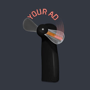 Ventilador de mensaje Led, pantalla de texto LED programable personalizada, Mini ventilador de regalo publicitario USB para eventos, promoción, ventiladores de mensaje Led - Product Image 1