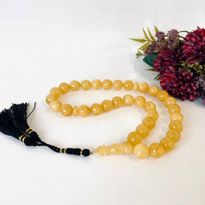 ลูกประคำอำพันบอลติกสีเหลืองธรรมชาติ, ลูกประคำอิสลาม, มิสบาฮะห์ 33 เม็ด - Product Image 1