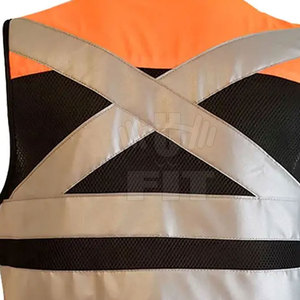 Gilet de travail léger de la meilleure qualité pour hommes, imprimé sur mesure, imperméable, gilet de sécurité de style nouveau avec logo personnalisé - Product Image 6