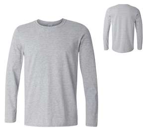 T-shirt décontracté respirant à col rond en tissu simple polyester/coton, tricoté, pour homme, automne-hiver, vierge, vente en gros - Product Image 4