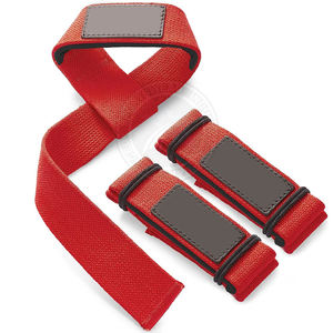 Sangles de musculation professionnelles personnalisées en coton, robustes, antidérapantes, rembourrées, équipement de fitness, musculation, exercice, logo personnalisé - Product Image 2