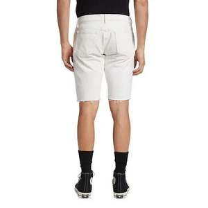 กางเกงยีนส์ขาสั้นทรงวินเทจสำหรับผู้ชาย รุ่น Frame L Homme สีขาวนวล ระบายอากาศได้ดี แต่งลายปักแบบดิสเทรส สไตล์ Y2K สตรีทแวร์ ไซส์ 32R - Product Image 6