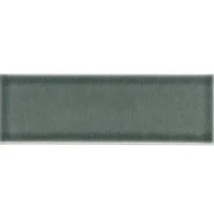Azulejo de porcelana craquelado verde suave victoriano 2x8 pared Metro baño cocina 1 pieza para dormitorio sala de estar salón comedor al aire libre mate - Product Image 1