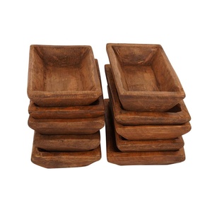 Ensemble de bols à pâte en bois de noix de coco romantiques de luxe faits à la main au Viet Nam pour les mariages assiette de bougies parfumées à la cannelle - Product Image 3