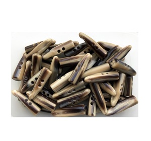 Bouton à bascule en corne de buffle à 2 trous de quantité minimale de commande bas pour l'utilisation de vêtement Bouton à bascule en gros Buffalo Ox très bon prix - Product Image 5