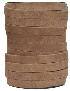 Wholesale 10mm 5mm Flat Suede Leather Cord Handmade Indian Pattern Flat Suede Cord Jewelry Components Trusted for Jewelry Making - Product Image 3