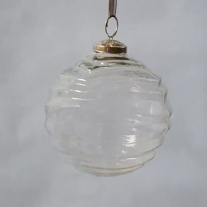 Boule décorative d'arbre de Noël en verre transparent durable de meilleure qualité moderne Exportations d'étoiles de lune Artisanat de maison pour les vacances - Product Image 3