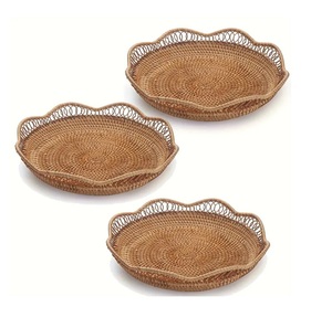 Dernière conception de stockage de légumes Fancy Bamboo Rotin Basket Fabricant et exportateur de l'Inde au meilleur prix. - Product Image 3
