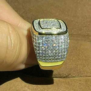 Alliance d'éternité en moissanite à double rangée pour fêtes et anniversaires Fabriquée à la main en Inde pour l'exportation - Product Image 2