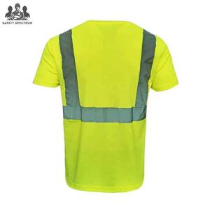 เสื้อยืดผู้ชายแบบแห้งเร็ว สะท้อนแสง มองเห็นได้ชัดเจน ผลิตจากผ้าฝ้าย 100% เป็นมิตรกับสิ่งแวดล้อม สวมใส่สบาย ยั่งยืน ดีไซน์ล่าสุด - Product Image 5