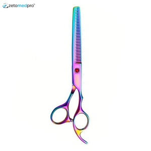 Ciseaux effilés arc-en-ciel élégants pour le toilettage et le coiffage des animaux de compagnie - Product Image 1