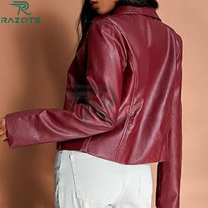 Chaqueta de Piel de Oveja Vintage Chic para Mujer, Abrigo Grueso y Cálido de Invierno, con Cremallera, Impermeable, Ecológico, Teñido Liso, Corte Regular Holgado con Solapa - Product Image 2