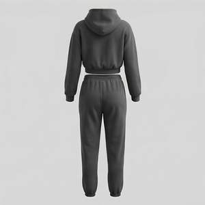 Trending Custom Wholesale Butterfly <b>Women</b> Tracksuit Thick <b>Fleece</b> Pullover Hoodie <b>Jogger</b> Sets Plain <b>Women</b> Tracksuit Sportswear - Product Image 2