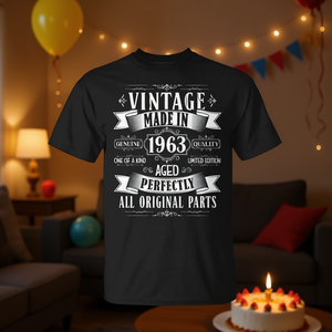 Maglietta vintage da uomo del 1963, regalo per il 62° compleanno, maglietta per la festa del 62° compleanno - Product Image 3