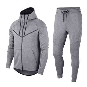 Quantité minimale de commande bas Survêtements personnalisés nouveauté gris couleur fermeture éclair manches longues survêtements personnalisés Offre Spéciale bas prix hommes survêtements - Product Image 1