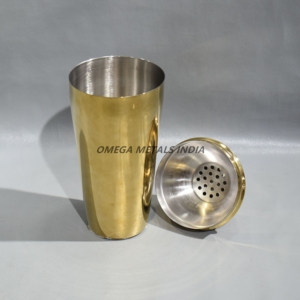 Shaker à cocktails doré abordable avec décor élégant, refroidisseur à vin parfait pour une utilisation en intérieur et en extérieur, y compris la randonnée et le camping - Product Image 1