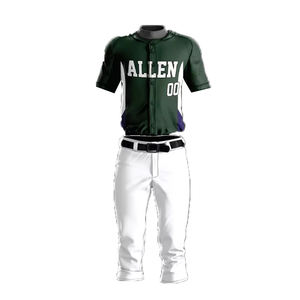 Maillot de baseball respirant pour homme américain personnalisé de grande taille avec logo brodé en option d'uniforme de softball - Product Image 1