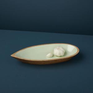 ชามเสิร์ฟไม้มะม่วงพร้อมลวดลายตกแต่งแบบฝังช้อนขัดแบบใช้แล้วทิ้งสำหรับตกแต่งบ้านโดยร้านค้าปลีก - Product Image 2