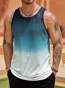 <b>Men</b> sports <b>vest</b> sleeveless gym workout tank top breathable quick dry fitness activewear for <b>running</b> and training - Product Image 2