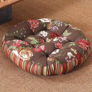 เบาะเก้าอี้ทรงกลมนุ่มสบายสำหรับห้องรับประทานอาหารห้องนั่งเล่นเก้าอี้สำนักงานผ้าฝ้าย - Product Image 5