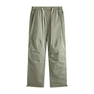 กางเกงวอร์มผ้าฝ้ายแท้ 100% คุณภาพสูง ทอเนื้อละเอียด ทรงหลวม เอวกลาง แฟชั่น - Product Image 1