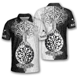 Oem Service Dart Jersey Wear Custom Sublimated Dart Shirts Custom Team Button Up Dart Sport Shirt para hombres - Product Image 6