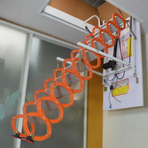 Nhà Máy bán hàng trực tiếp Heavy-Duty điện điều khiển từ xa Treo Tường Thang điện nâng gác mái Thang - Product Image 3