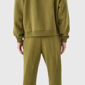 Conjunto Deportivo de Invierno Unisex al por Mayor, Sudadera con Capucha de Algodón, Pantalones Deportivos Transpirables de Corte Regular - Product Image 4