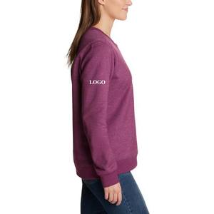 Venta mejor venta al por mayor de calidad superior logotipo personalizado diseño de algodón polar sudaderas Casual sólido de punto Sudaderas con capucha para mujer - Product Image 4