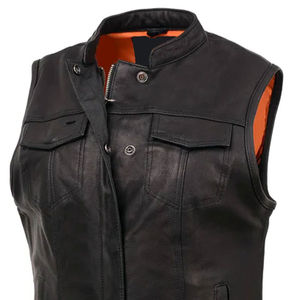 Gilet en cuir d'hiver décontracté de vente chaude Design personnalisé Durable et respirant-Nouvelle arrivée au prix de gros Gilet 5 dimensions - Product Image 5
