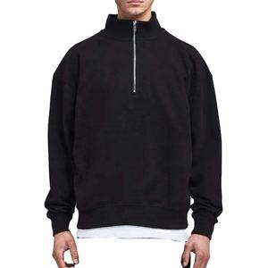 Sudadera con Capucha Personalizada con Logotipo Bordado, Unisex, de Algodón, Estilo Vintage, Lavada, con Media Cremallera, Talla Grande, Fabricante OEM - Product Image 6