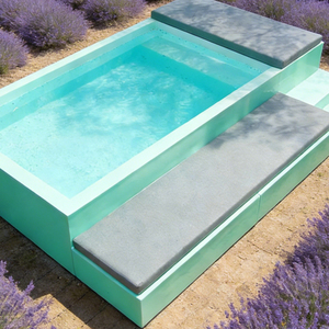 Piscina Elevada con Tumbona y Sofá Extraíble para Jardín, Fácil Instalación con Cubierta para Piscina - Product Image 5