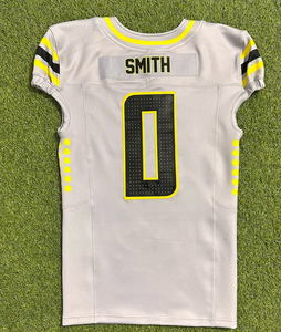 Uniformes de football américain imprimés en twill pour hommes, 100% polyester, manches courtes, respirants, impression par transfert par sublimation - Product Image 2