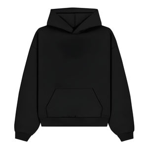 Black Color High Quality Export Oriented Black <b>Hoodie</b> Cheap Wholesale Plain Black <b>Hoodie</b> Bulk Manufacturer From Bangladesh - Product Image 4