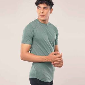 เสื้อยืดผู้ชายคอกลมแขนสั้นผ้าฝ้ายผสมสีจำนวนมากกับแบรนด์ของคุณเอง - Product Image 5