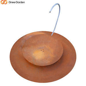 Fuente de Metal Roja Oxidada Personalizada, Moderna, con Recirculación, Pequeña, para Jardines Exteriores - Product Image 3