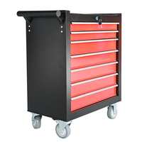 Armoire à outils mobile industrielle à 7 tiroirs avec serrure à clé, chariot de rangement d'atelier en acier robuste, personnalisable OEM ODM