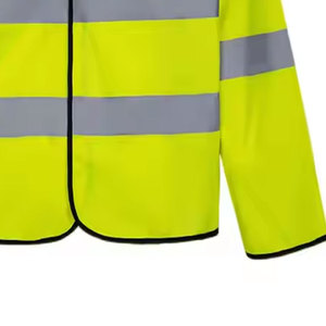 Gilet de travail d'hiver à logo personnalisable pour hommes avec manches complètes et capuche Long manteau réfléchissant-Vente en gros - Product Image 5