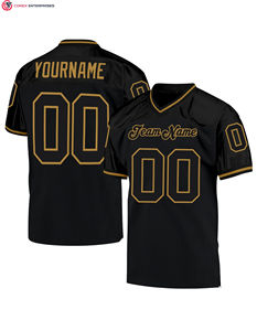 Camiseta de fútbol americano con estampado de sublimación de alta calidad, Camiseta con cuello en V, camiseta de fútbol Vintage personalizada - Product Image 2